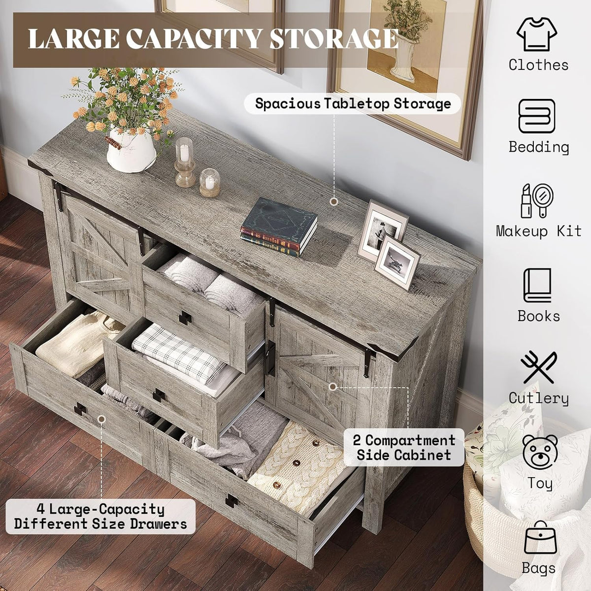 Alderman 3-Piece Bedroom Set Amerlife Full / Light Rustic Oak