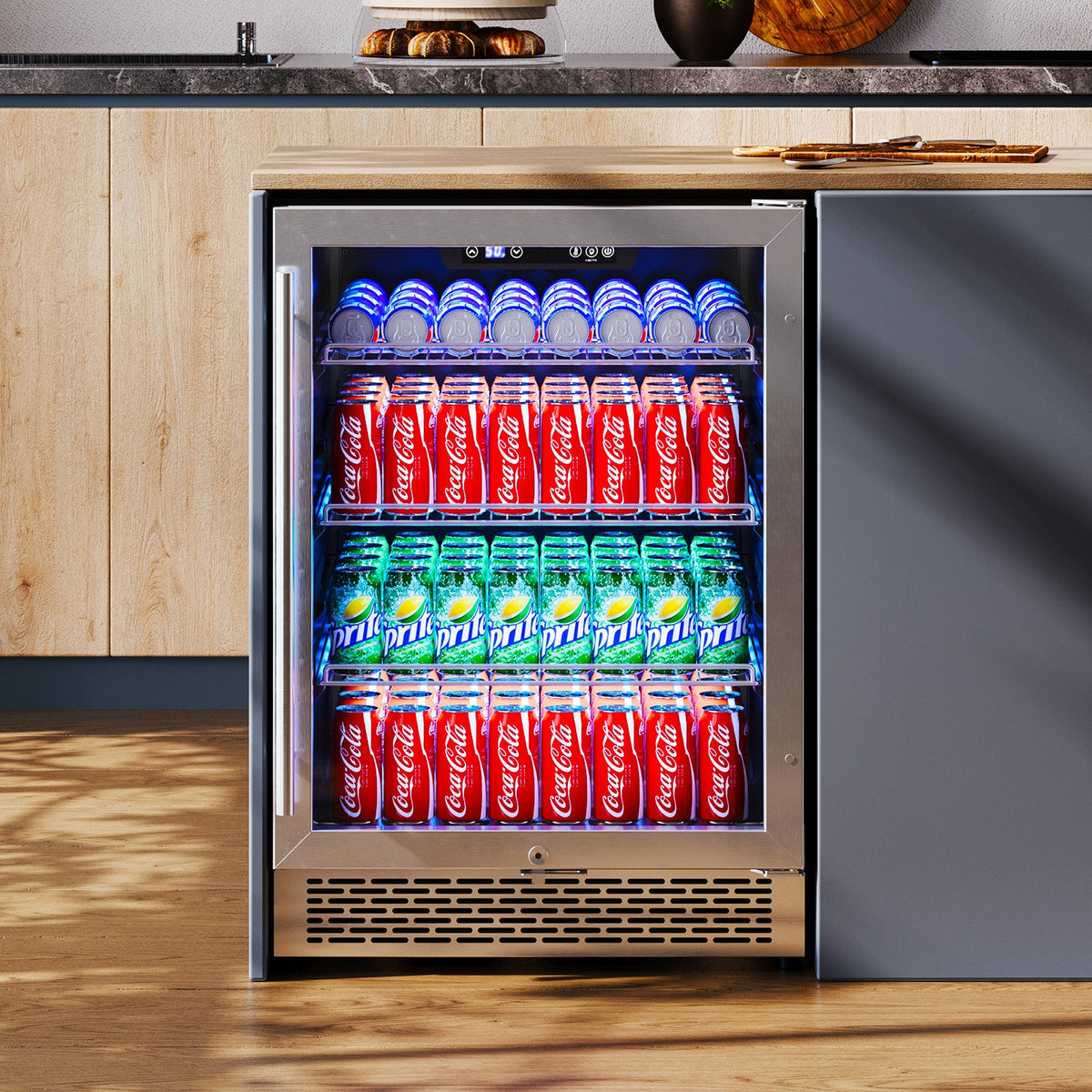 Beverage Refrigerator with Glass Door-24 Inch - Single Zone-Beverage Fridge