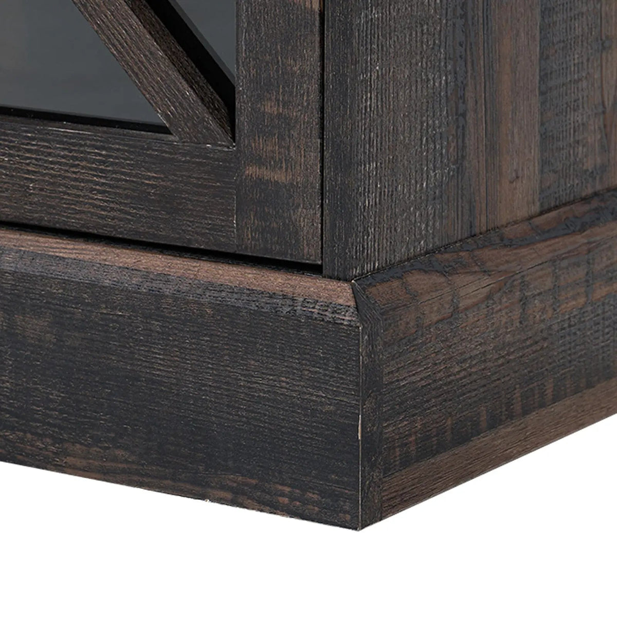 Austin 70" Fireplace TV Stand - Dark Oak Wood