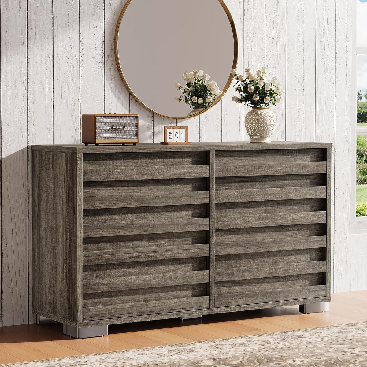 Sequoia 2-Piece Farmhouse Bedroom Set King Rustic Gray
