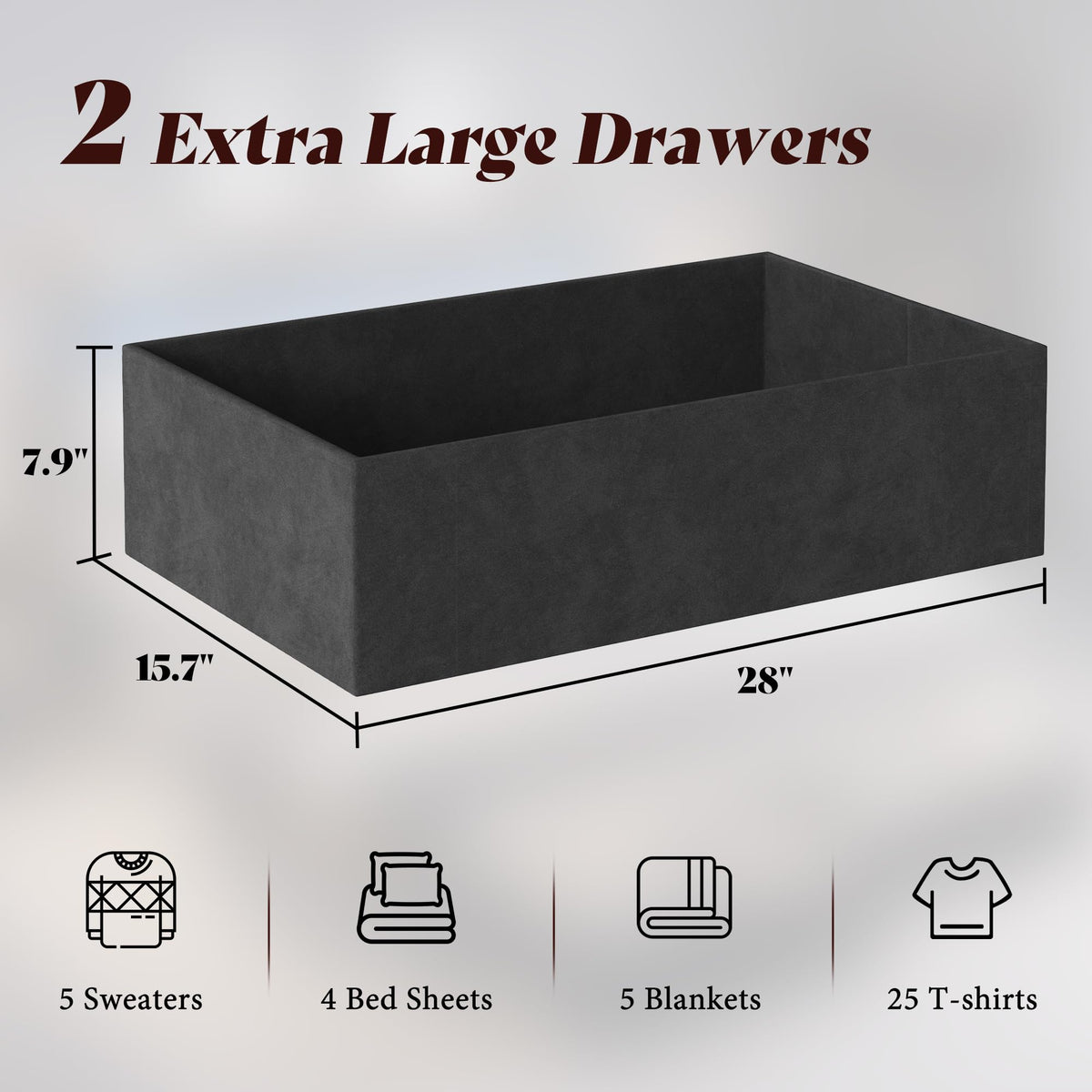 Veltrix LED Storage Velvet Bed Frame Amerlife King / Grey