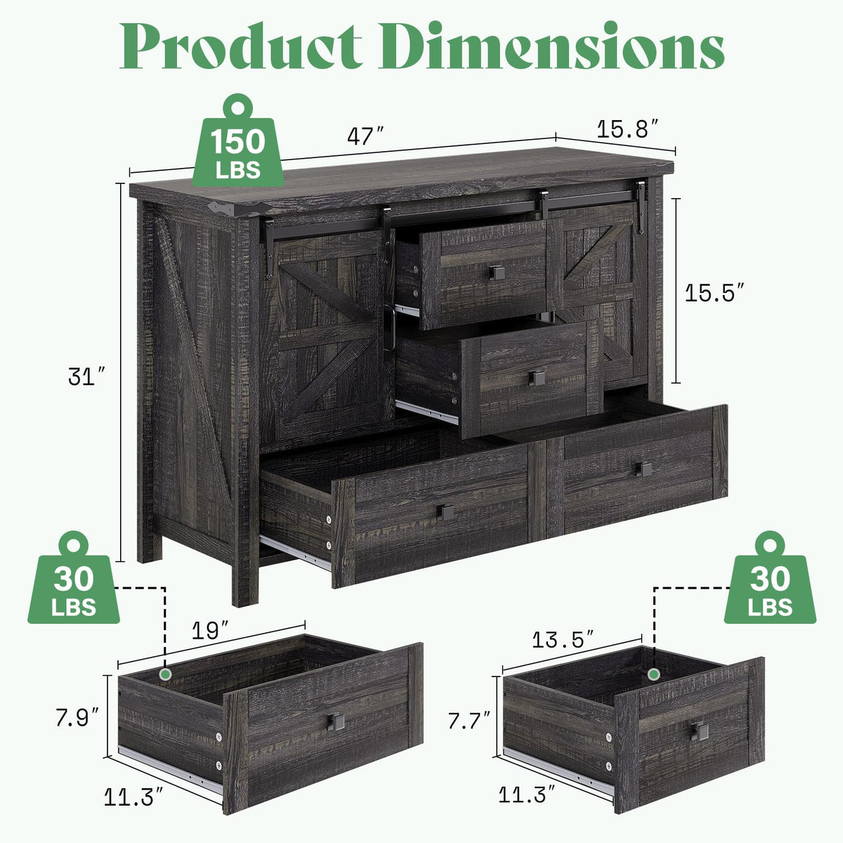 Alderman Farmhouse Bedroom Set Amerlife King Size