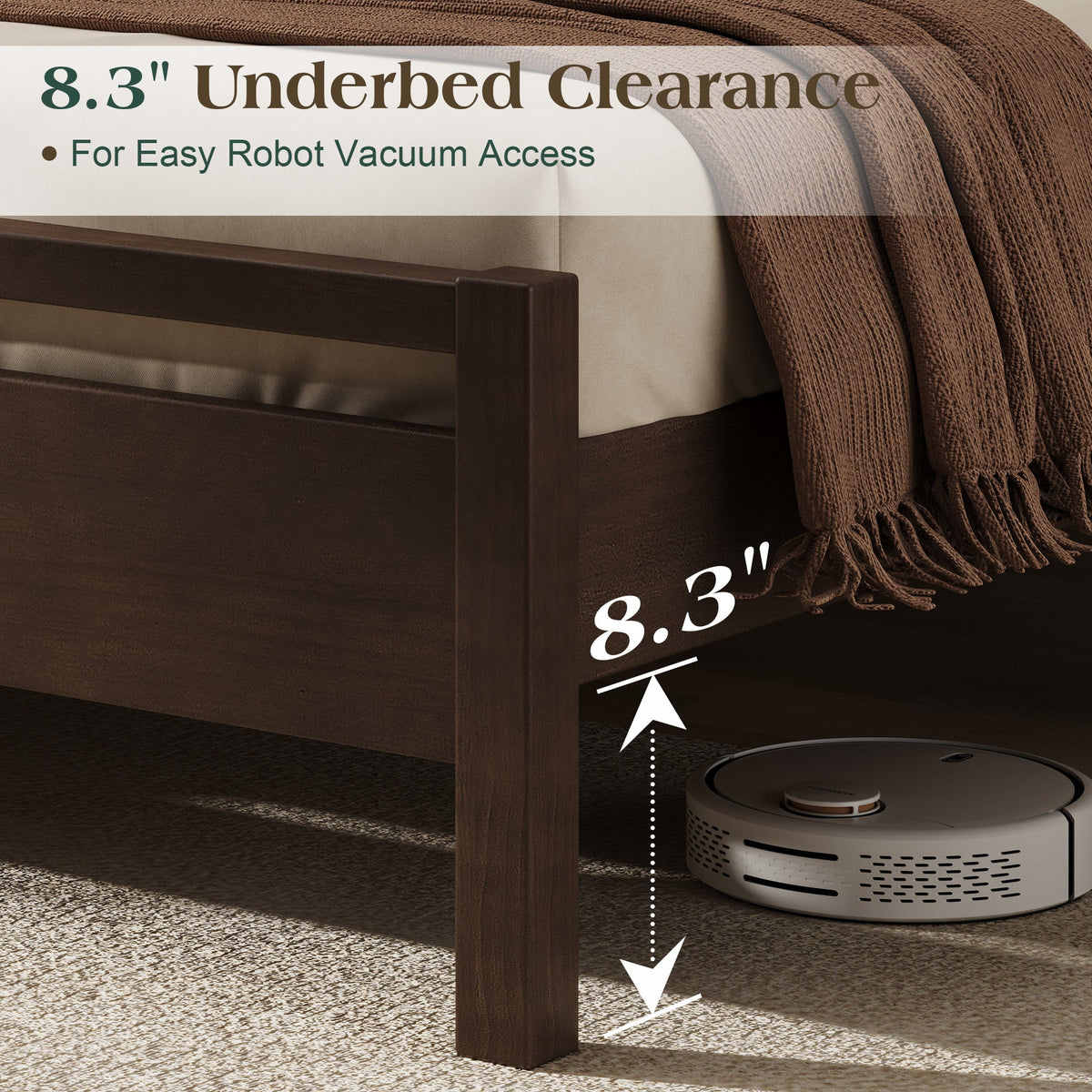 Void Solid Wood Bed - DW-K