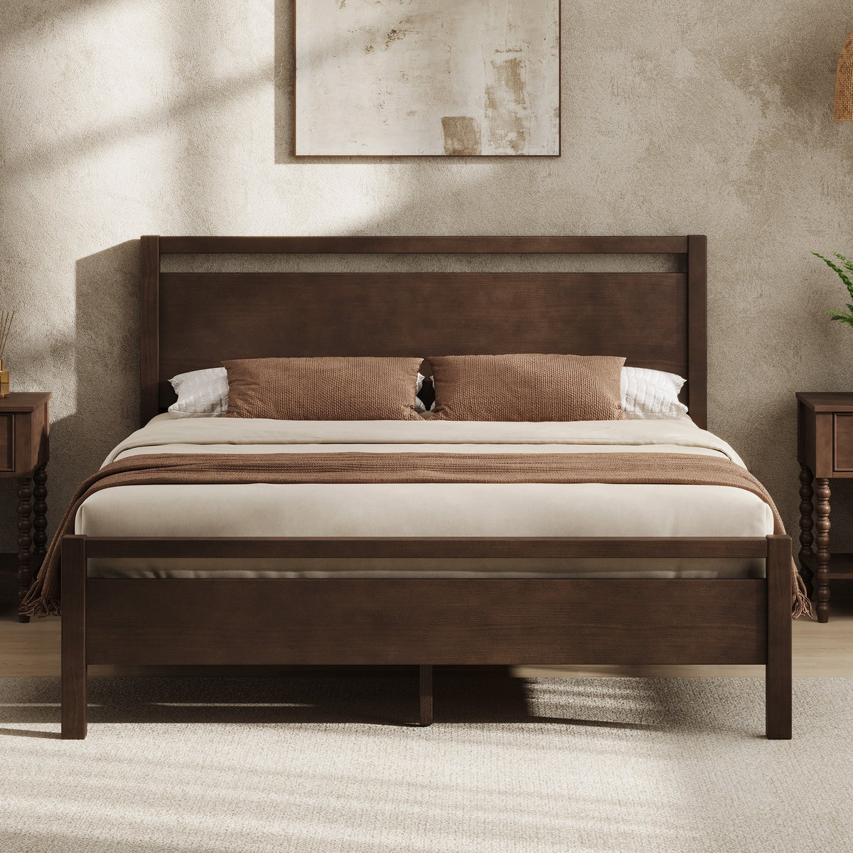 Void Solid Wood Bed - DW-K