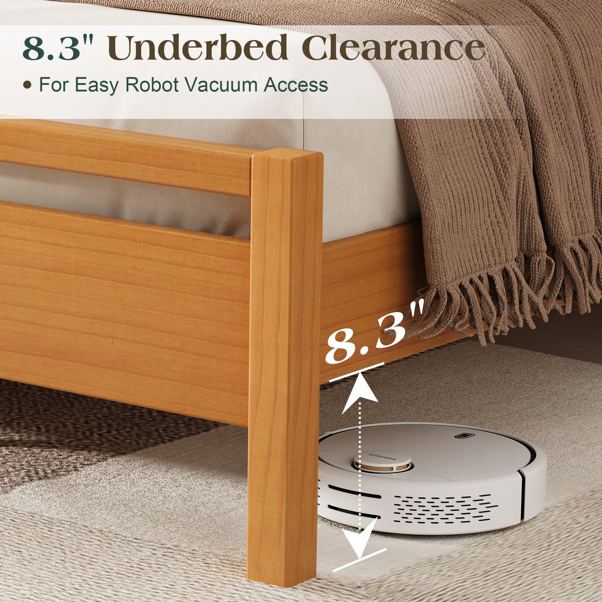 Void Solid Wood Bed - YO-K