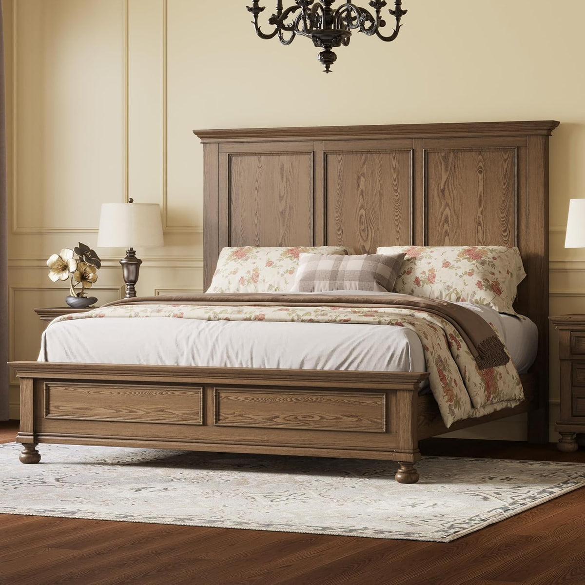 Bobbin Solid Wood Bedroom Set Amerlife