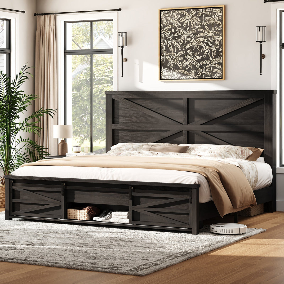 Barrow Bed Frame - King / Black