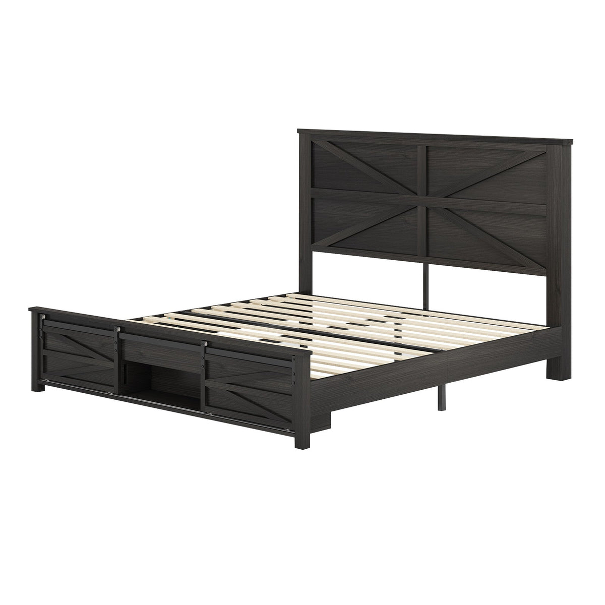 Barrow Bed Frame - Queen / Black