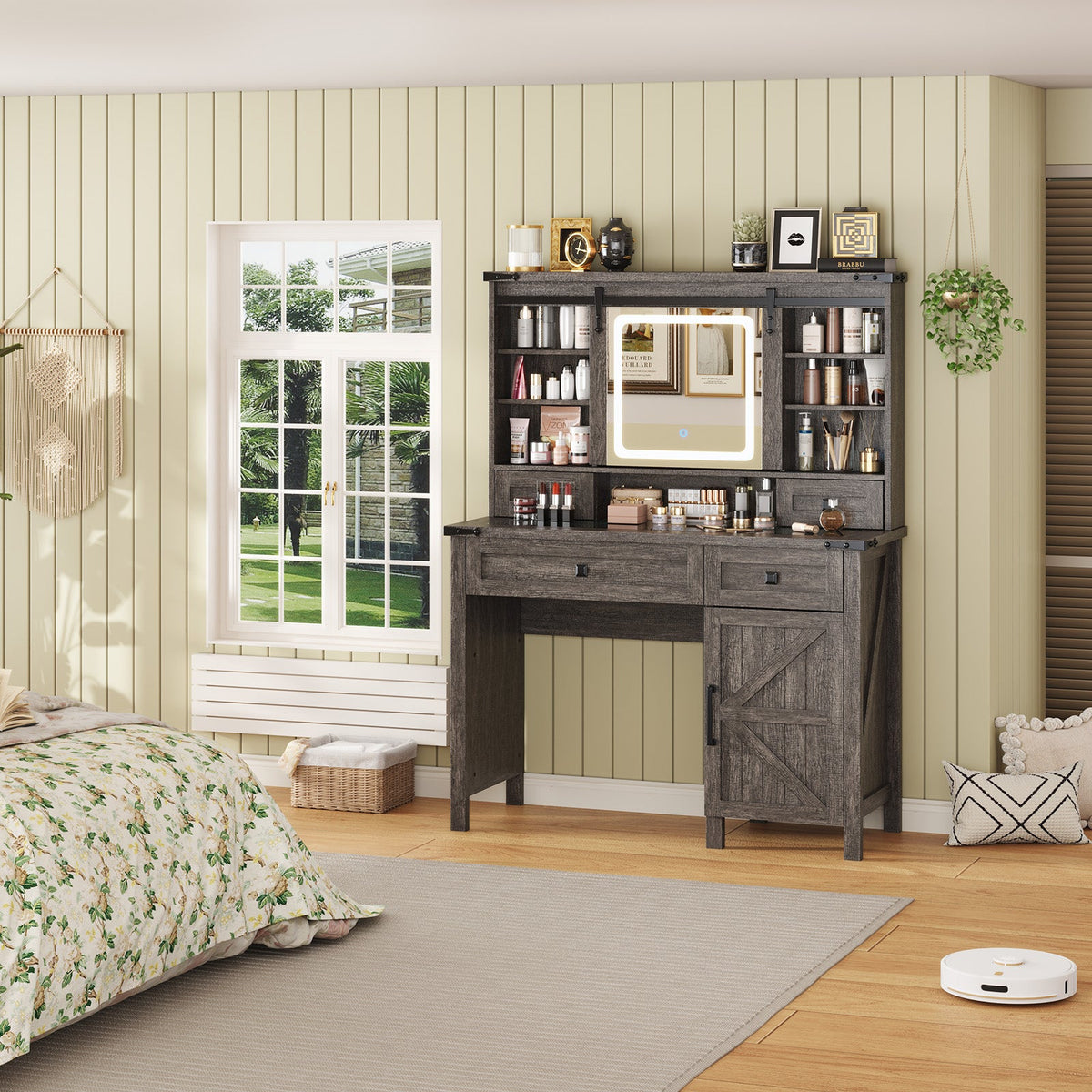 Bourton 42 Makeup Vanity - Gray