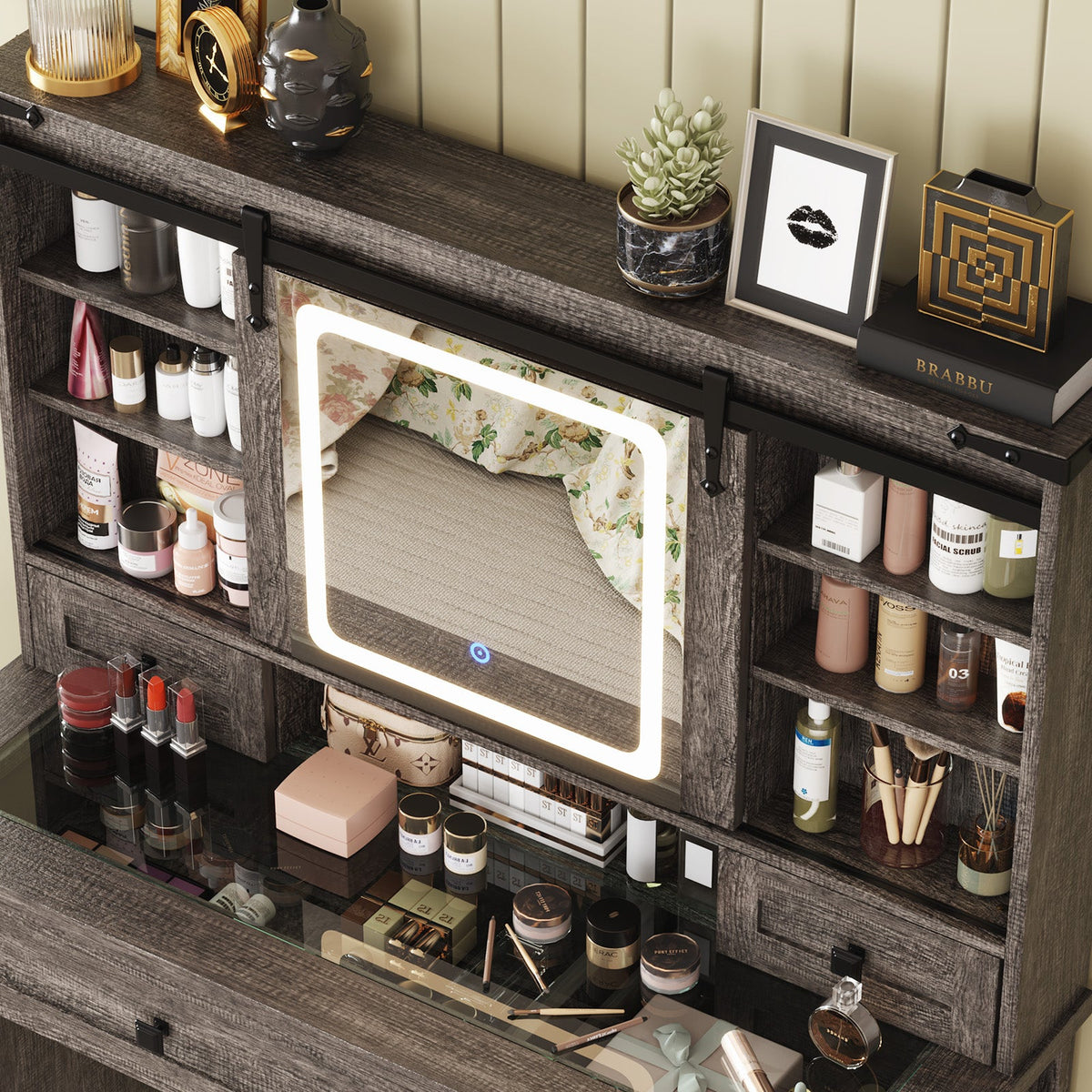 Bourton 42 Makeup Vanity - Gray