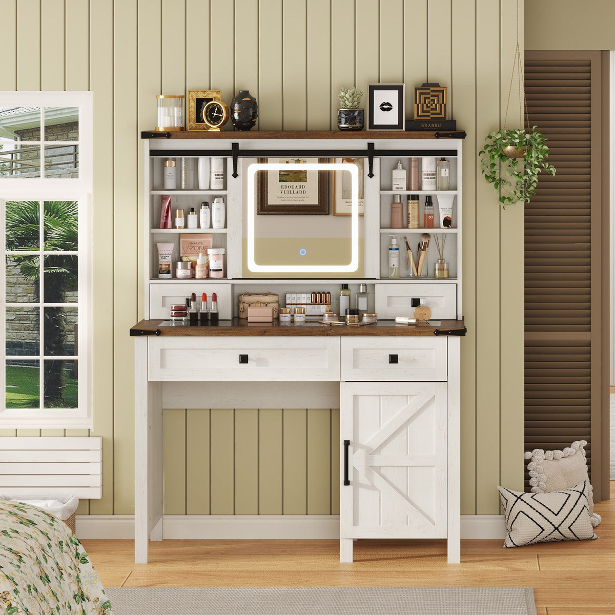Bourton 42 Makeup Vanity - White