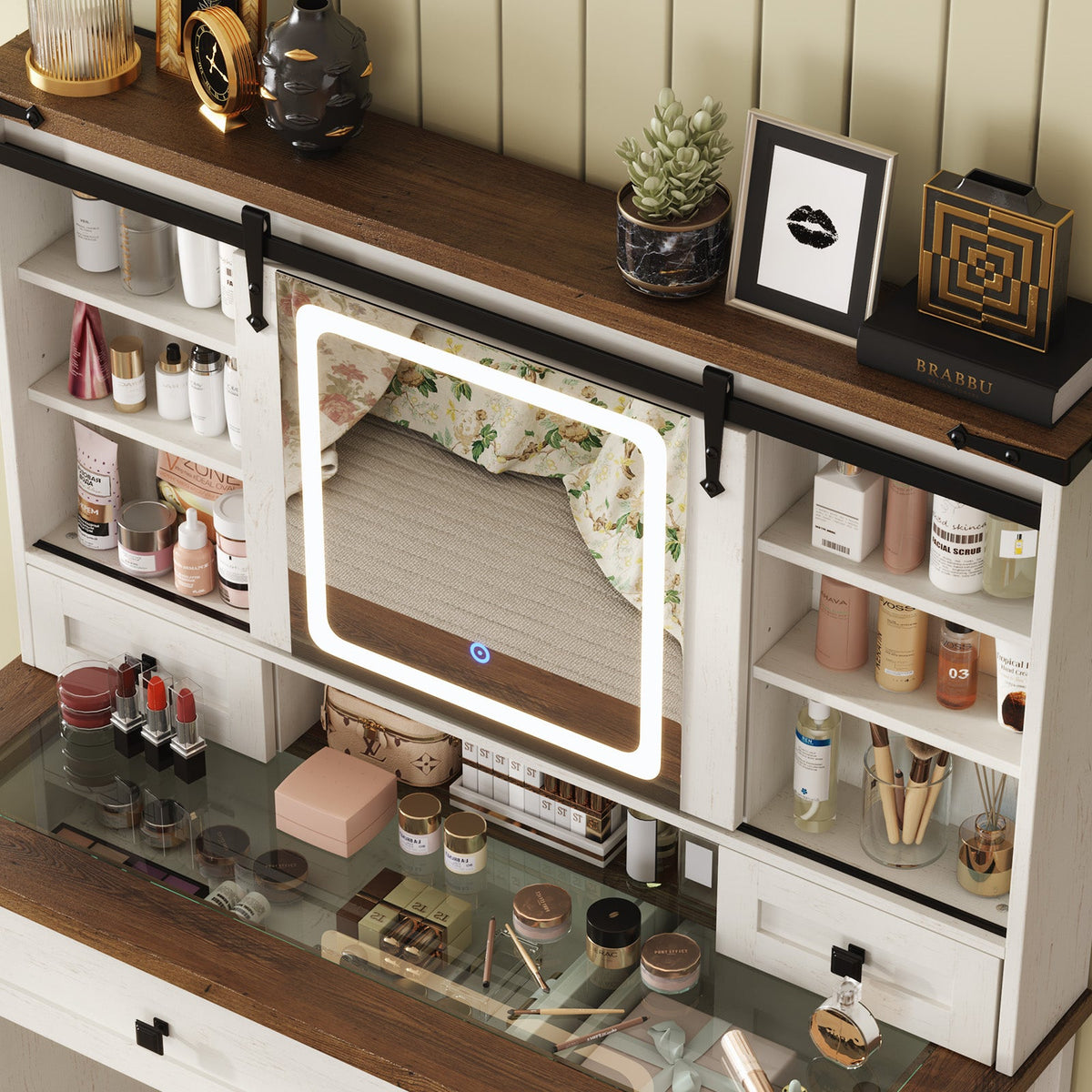 Bourton 42 Makeup Vanity - White