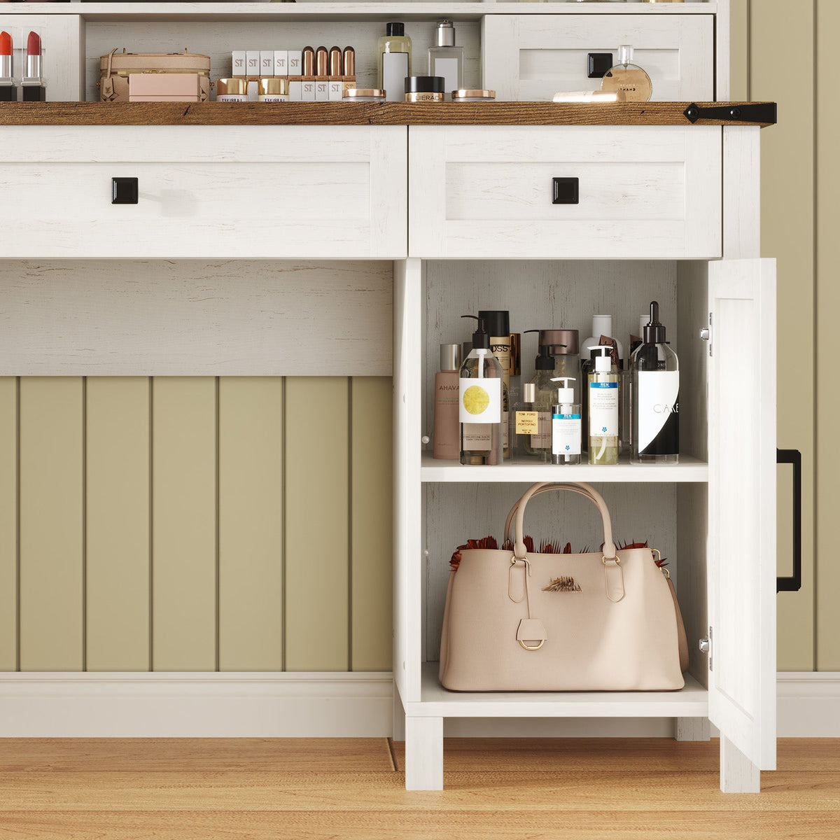 Bourton 42 Makeup Vanity - White