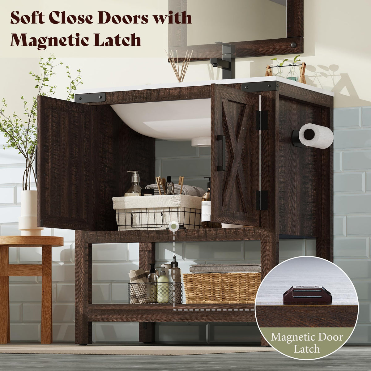 Calverton Rustic Brown 24”