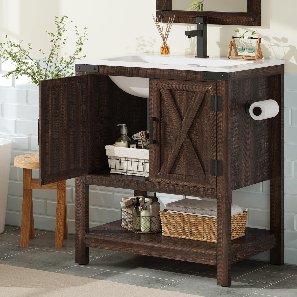 Calverton Rustic Brown 24”