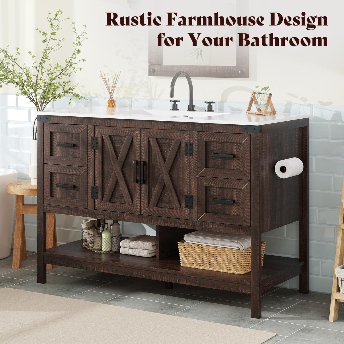 Calverton Rustic Brown 48”