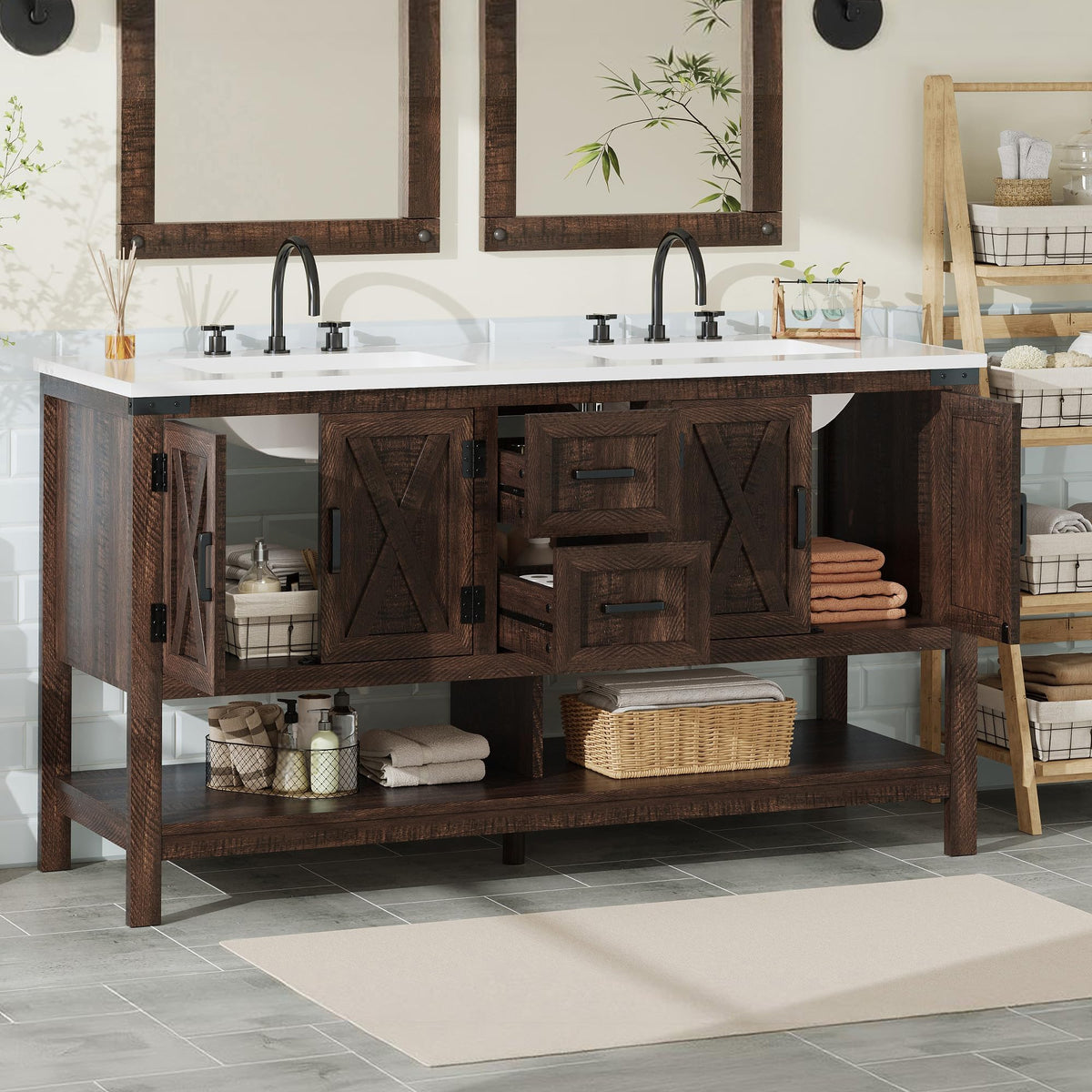 Calverton Rustic Brown 60”