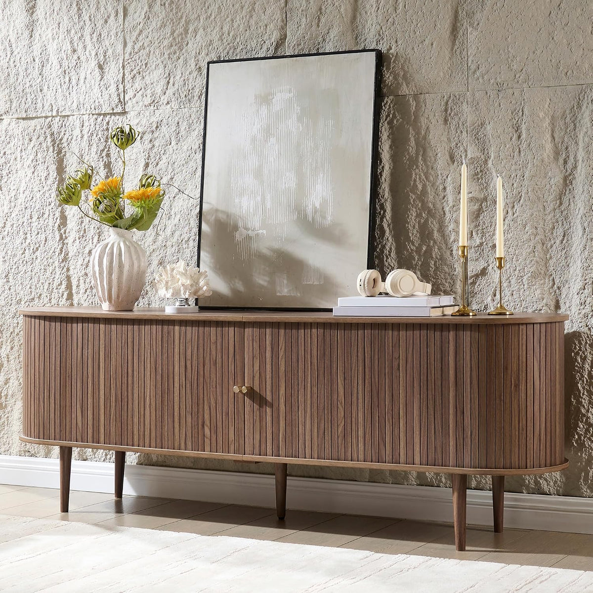 Briar 70" Mid Century TV Stand - Walnut