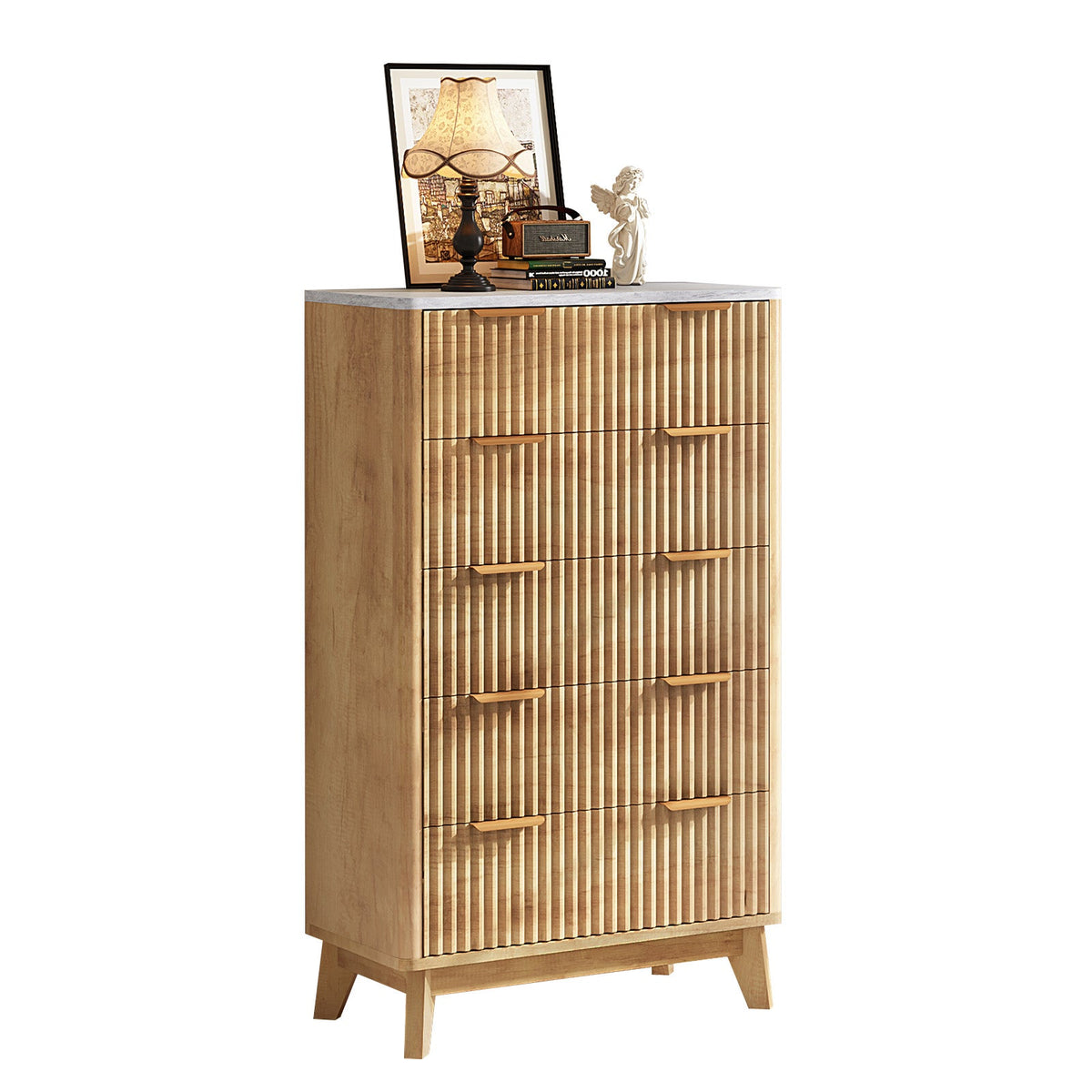 Cropredy 5-Drawers Dresser - Natural Oak