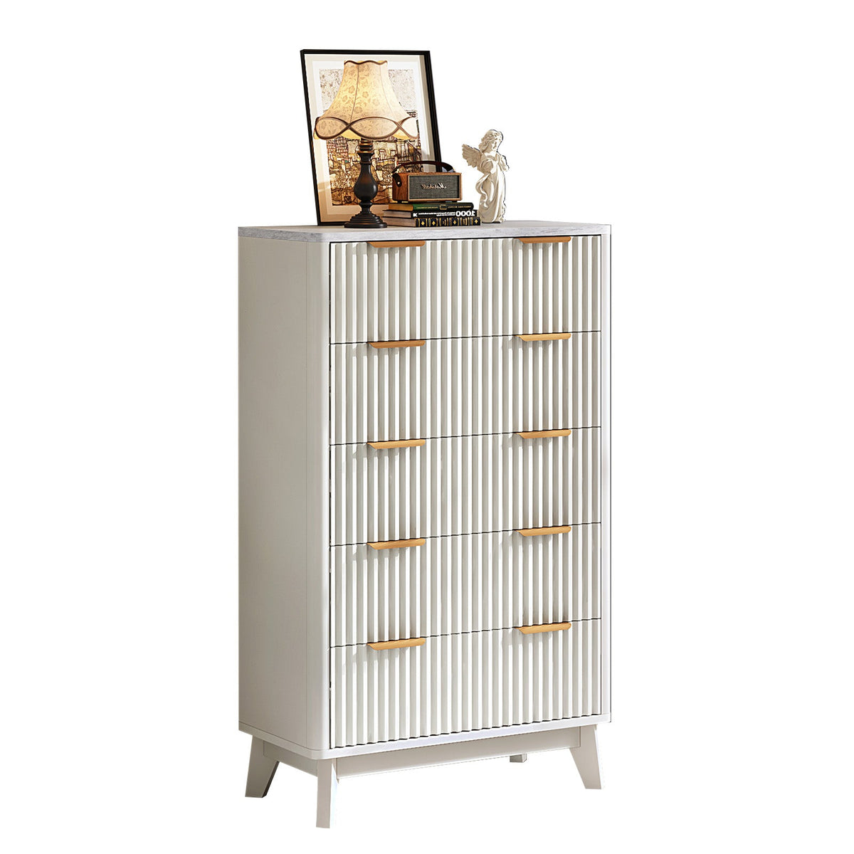 Cropredy 5-Drawers Dresser - White