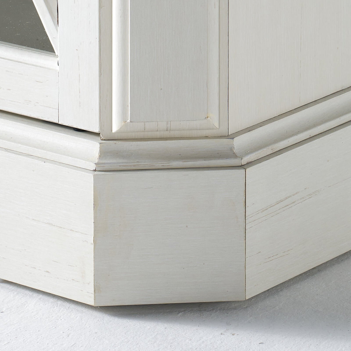 Weston 70" Bevel Fireplace TV Stand - Antique White