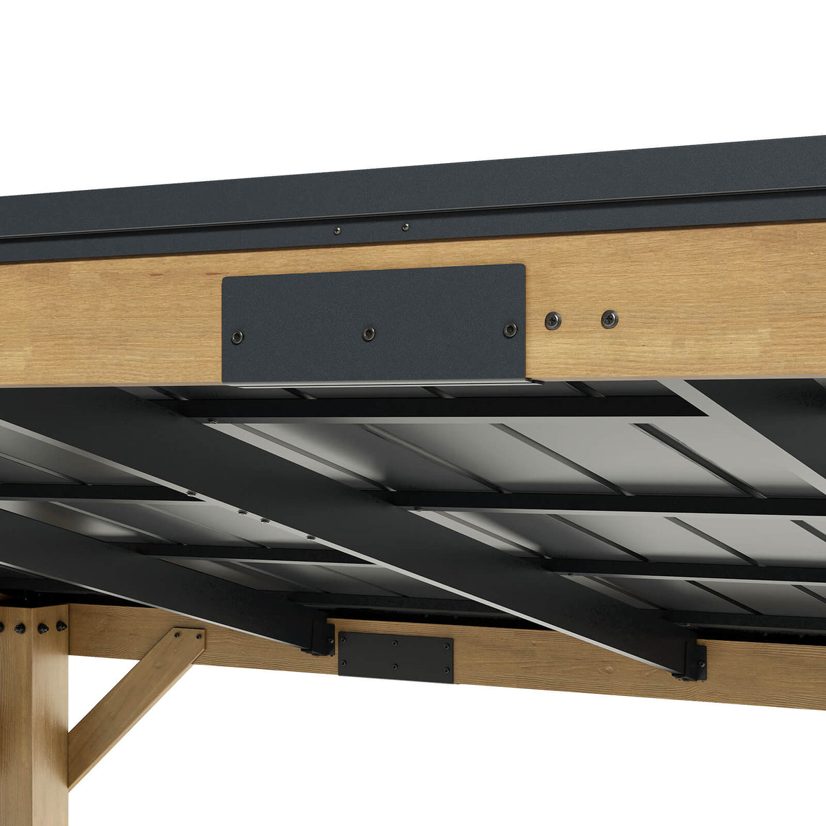 Bayshore Sloped Roof Gazebo with Bar Shelf - 10x14ft
