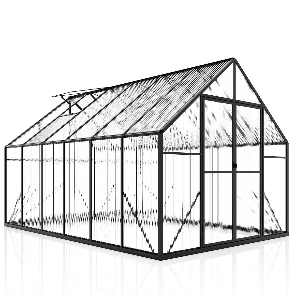 Verda Polycarbonate Greenhouse - 7.7x11.4x7.0 FT