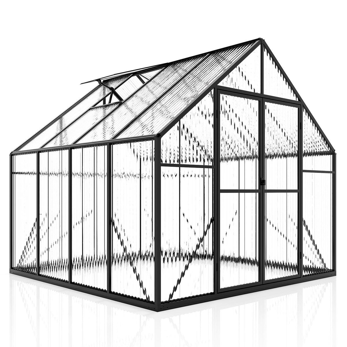 Verda Polycarbonate Greenhouse - 7.7x7.7x7.0 FT