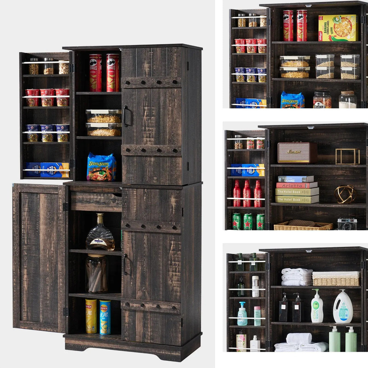CKS004 Jasper Kitchen Pantry Dark Oak