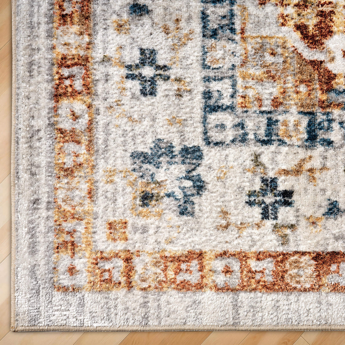 Vintage Medallion Low Pile Rug