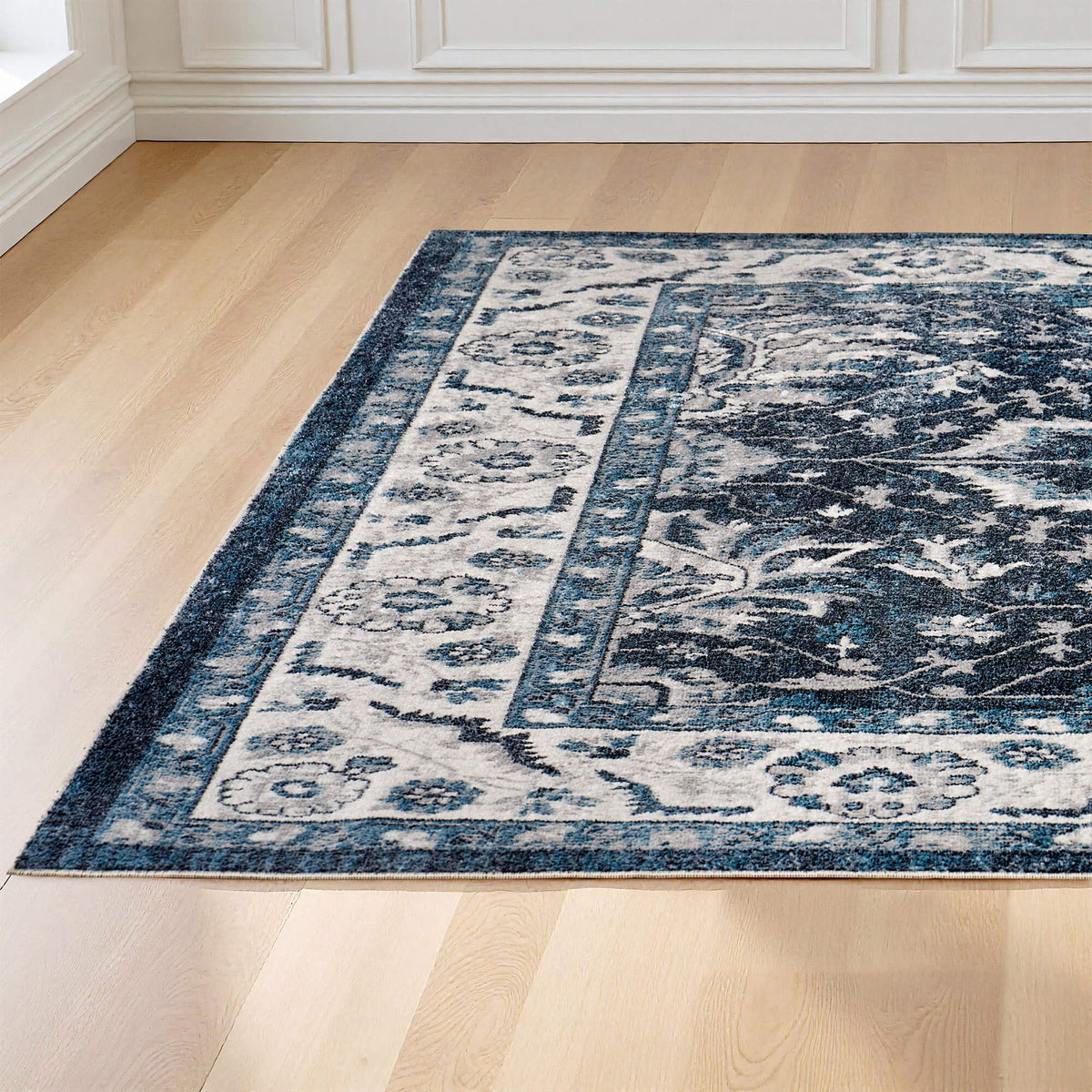 Vintage Distressed Low Pile Rug