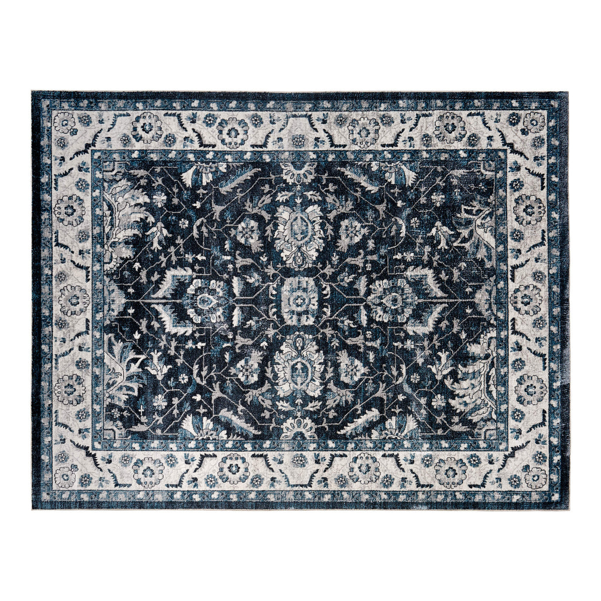 Vintage Distressed Low Pile Rug