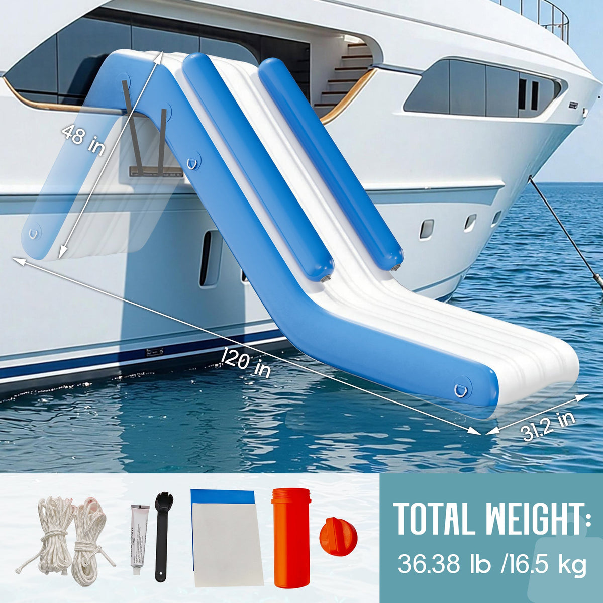 Inflatable Floating Water Slide - 10FT