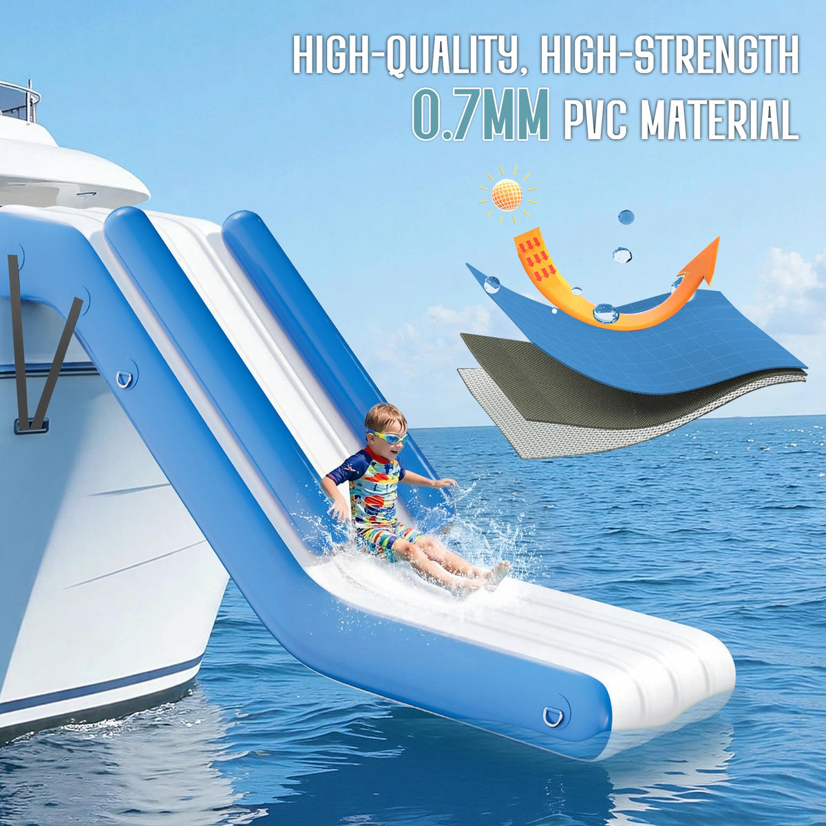Inflatable Floating Water Slide - 10FT