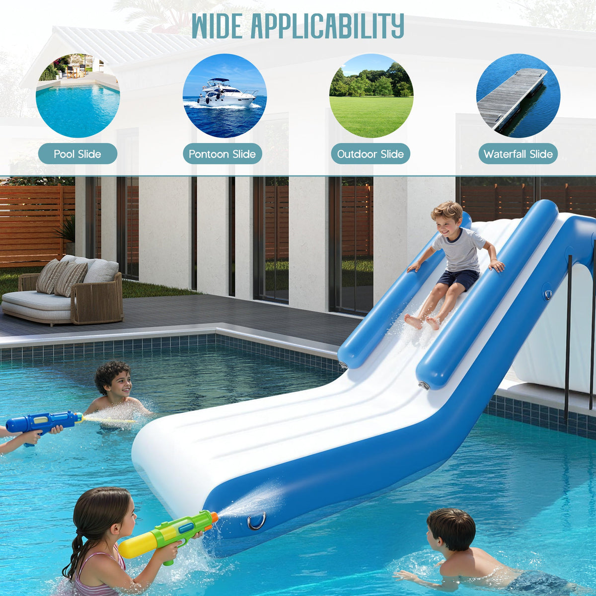 Inflatable Floating Water Slide - 10FT