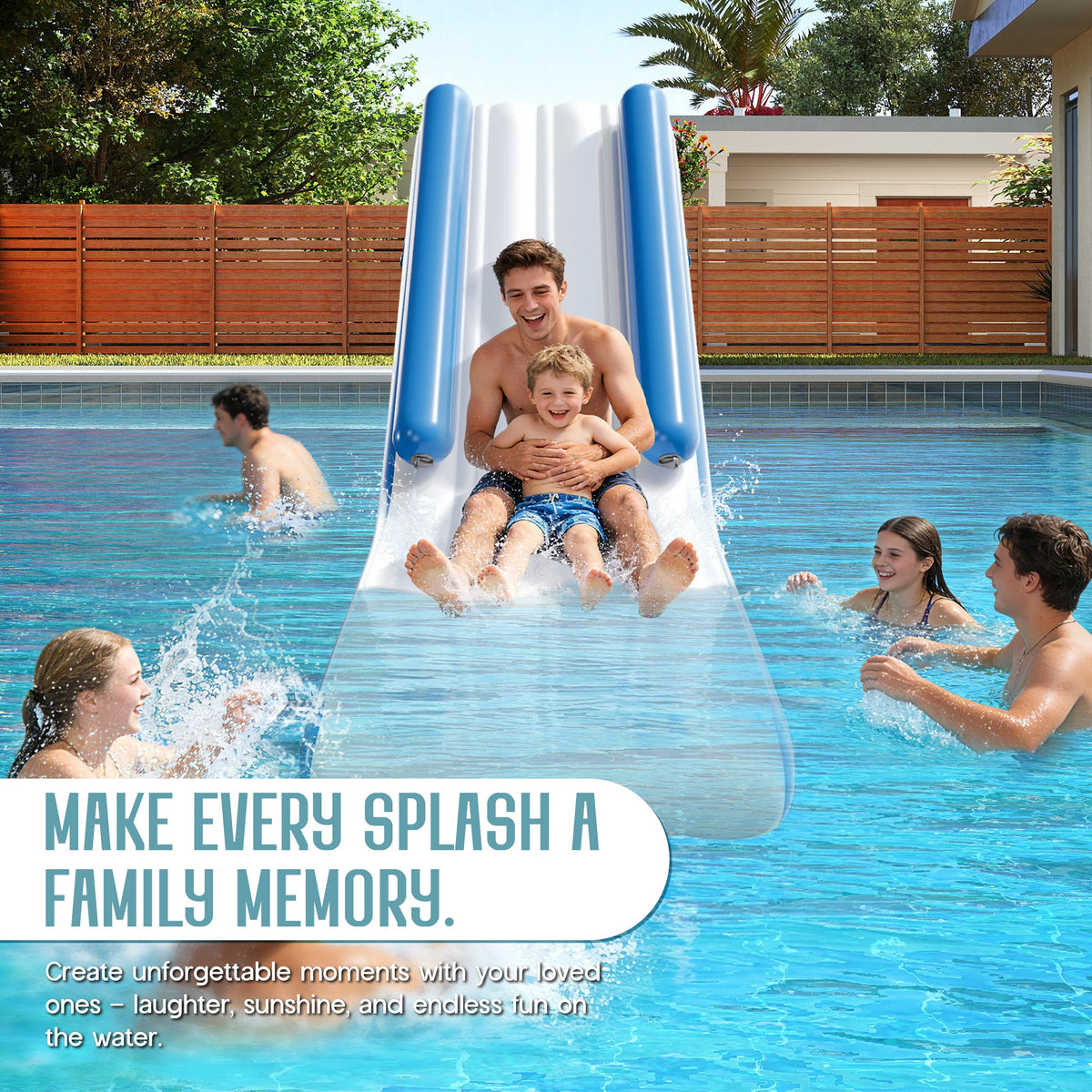 Inflatable Floating Water Slide - 10FT