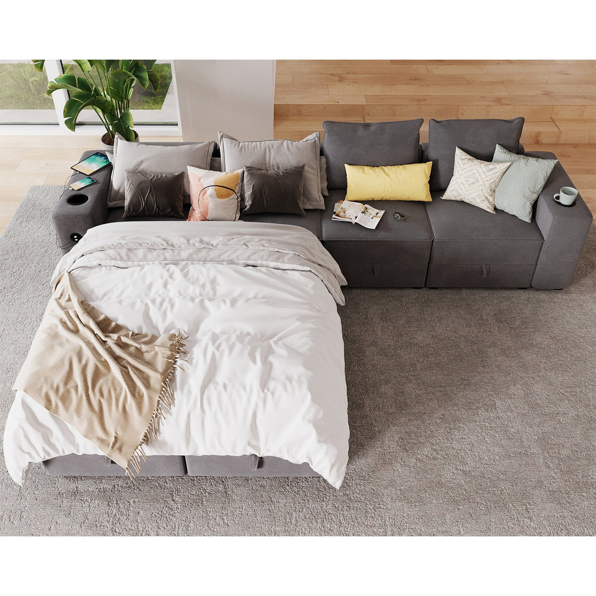 8 Seats-U Shape 2 / Grey