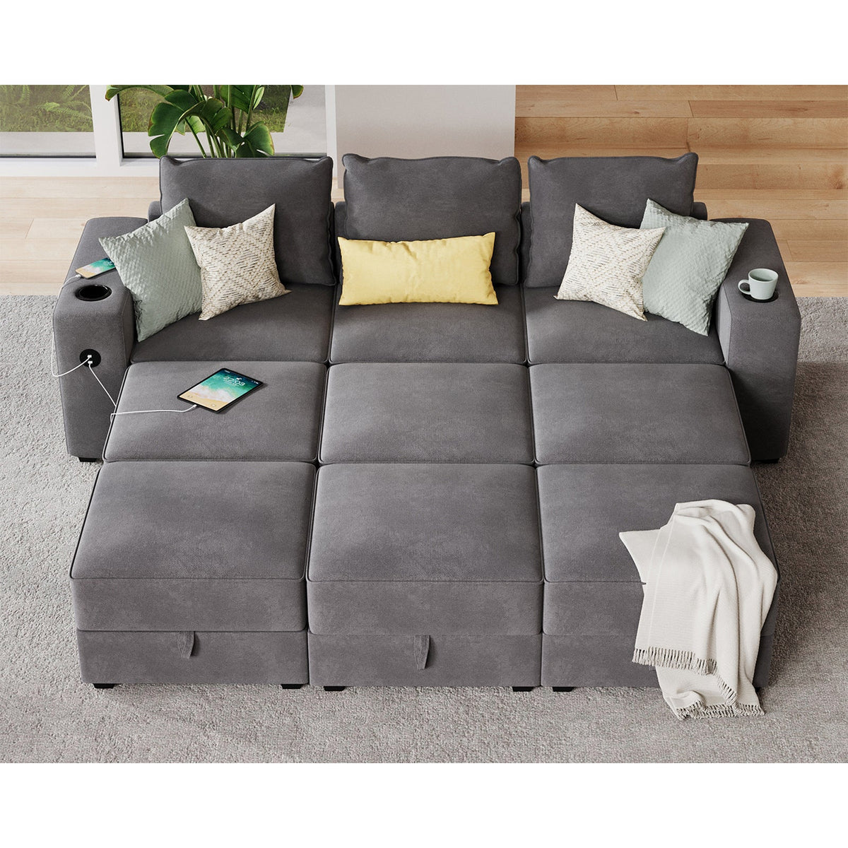 9 Seats-Sleeper / Grey