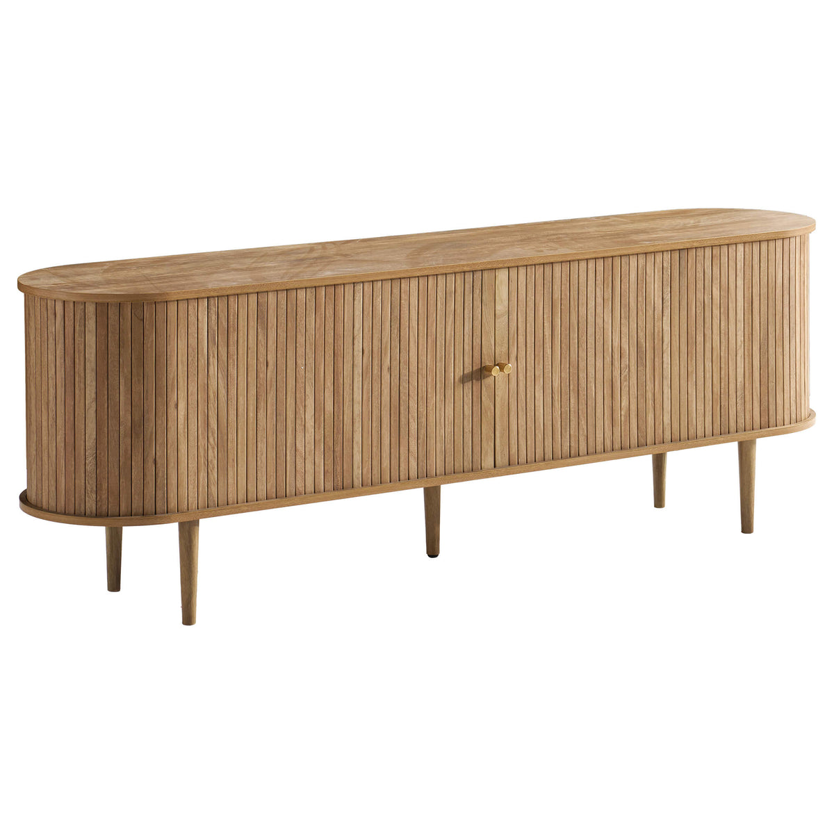 Briar 70" Mid Century TV Stand - Natural Oak