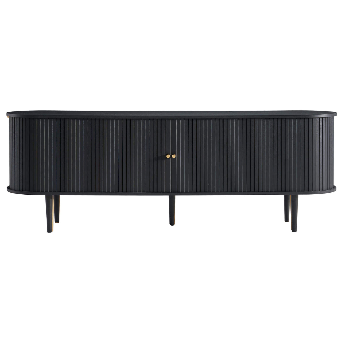 Briar 70" Mid Century TV Stand - Textured Black