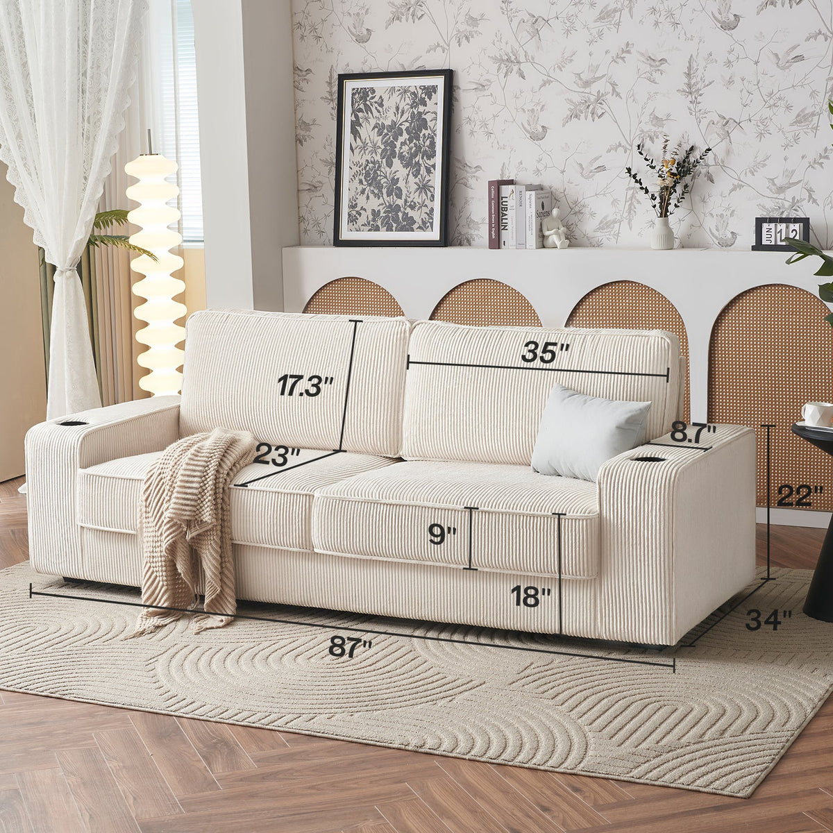 Corduroy White