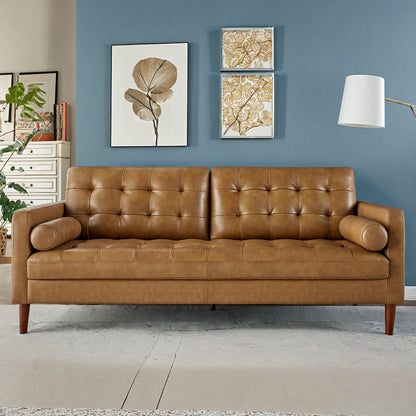 Winston Leather Sofa Brown