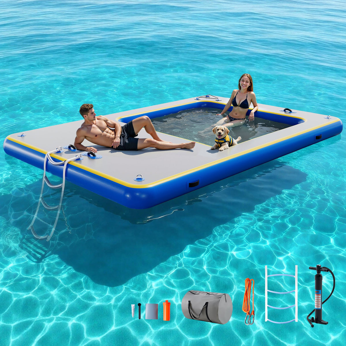 Ploov Inflatable Floating Dock Amerlife