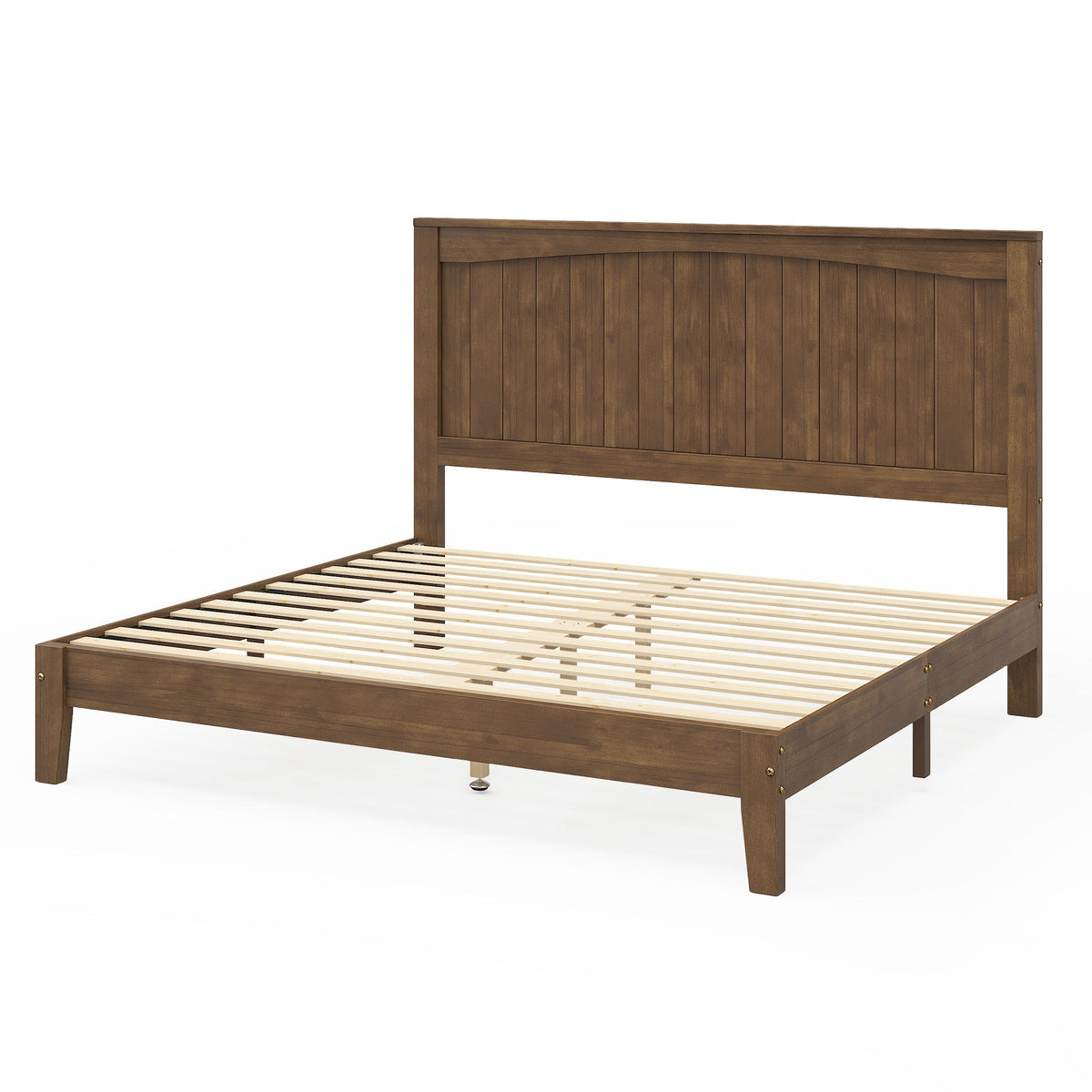 Sanderson Solid Wood Bed Frame -Queen / Brown