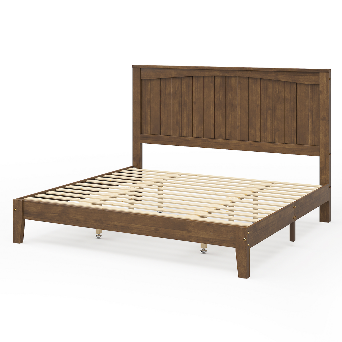 Sanderson Solid Wood Bed Frame -King / Brown