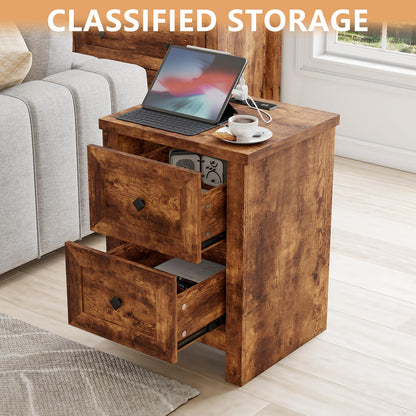 Cody Bedroom Storage Bed Set Full Rustic Brown
