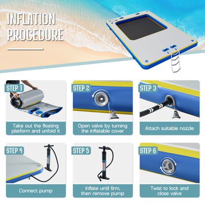 Ploov Inflatable Floating Dock Amerlife
