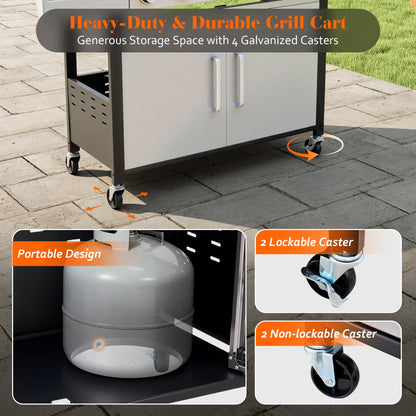 6-Burner Propane Grill Cart 