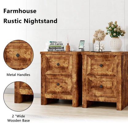 Scribe Storage Bed & 2 Nightstands 3-Piece Set Queen Rustic Brown