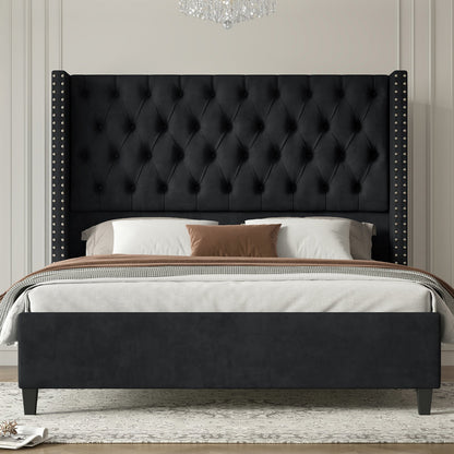 Fairfax Queen Bed Frame Amerlife-Black